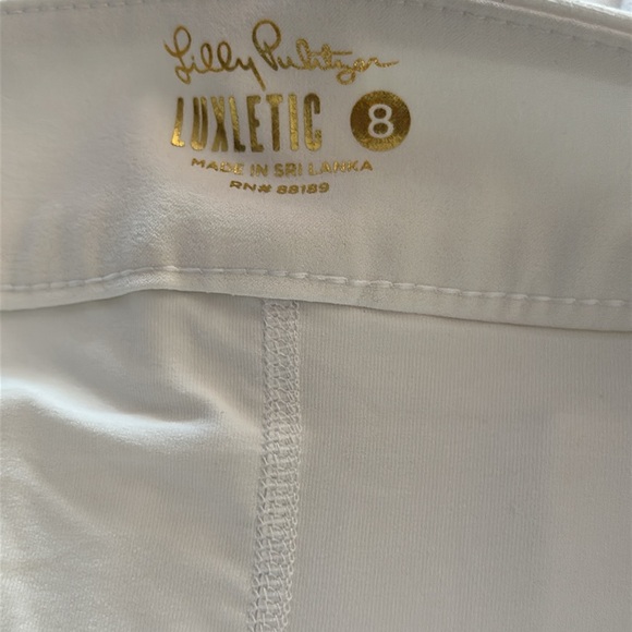 Women’s Lilly Pulitzer Luxletic White Polyester Spandex Athletic Skort Size 8 - Picture 6 of 7